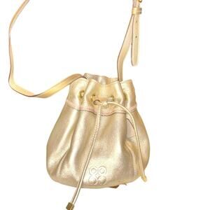 Coach Gold Mini Bucket Crossbody Bag